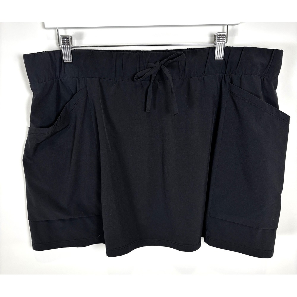 All In Motion Skirt Skort XXL Black Tennis Golf Athletic Sport Women's Pockets - Picture 1 of 5
